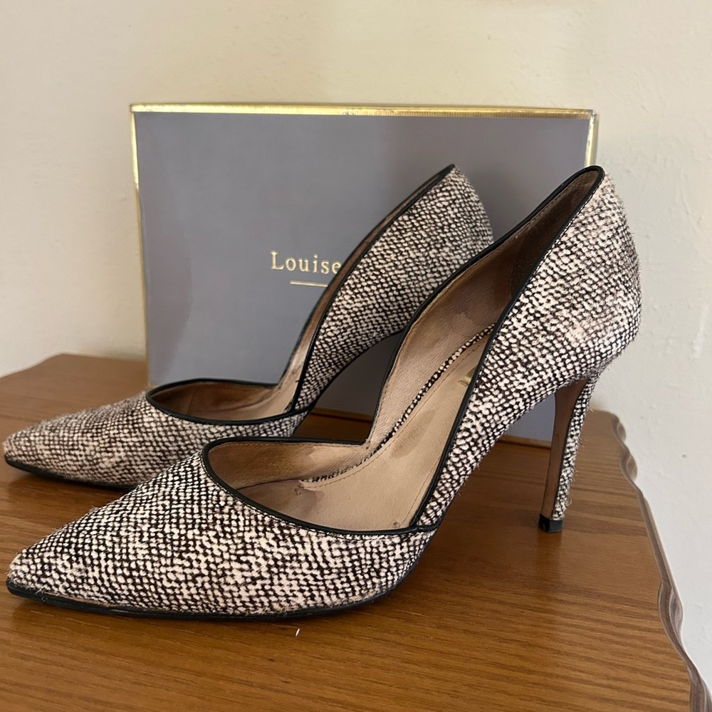 Louise et Cie Printed Calf Hair Heels